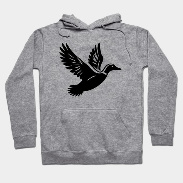 Flying Duck Hoodie by KayBee Gift Shop